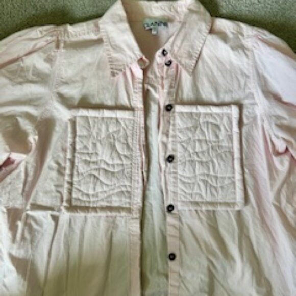 GANNI Puff Sleeve Shirt - Picture 3 of 5